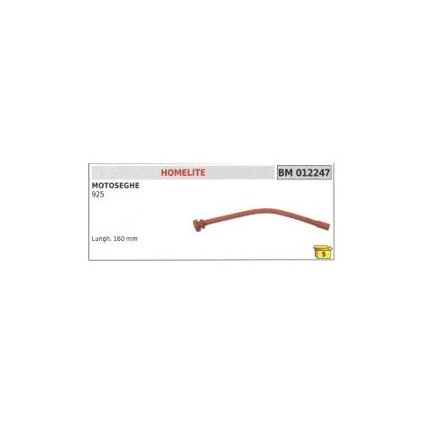 Tubo pescamiscela HOMELITE motosega 925 lunghezza 160 mm codice 012247