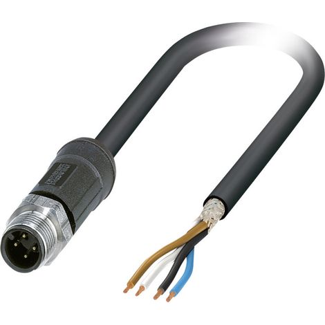 Phoenix Contact 1454121 Sensor-/Aktor-Steckverbinder, konfektioniert M12 Stecker, gerade 2.00 m Polz