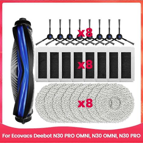 Filtre pour aspirateur brosse pour aspirateur Filtre de brosse pour aspirateur filtre de Roller Side Brosse Filtre Serpillière Cloth pour N30 OMNI / N30 PRO OMNI /N30 PRO Aspirateur Replac (1/5)