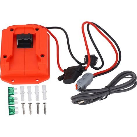 Stromkabel und Batterieadapter, 3,2 Fuß langes Satelliten-Gleichstromkabel, 18 V, mit Sicherungsdrahtschalter für Mini. (1/5)