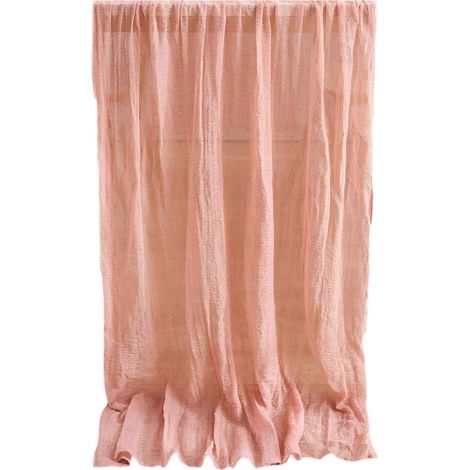 Nappe ondulée permanente 90 x 180 cm en polyester antitache, rose foncé, idéale pour un usage quotidien. (1/5)