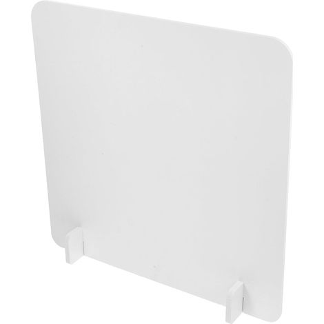Panneau isolant de bureau en PVC blanc, bords arrondis