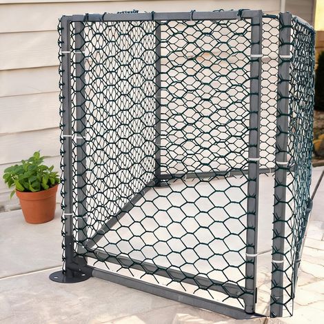 Poulailler argent en acier 280 x 245 x 246 cm (1/5)