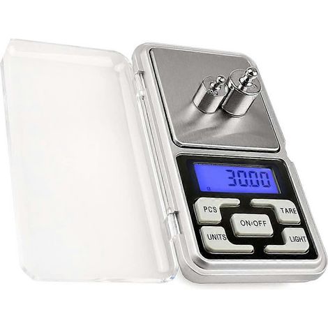 Balance de poche numérique de haute précision pour bijoux, pesée au milligramme près, Steelyard 1,1 lb/500 g (0,01 g), rechargement (1/5)