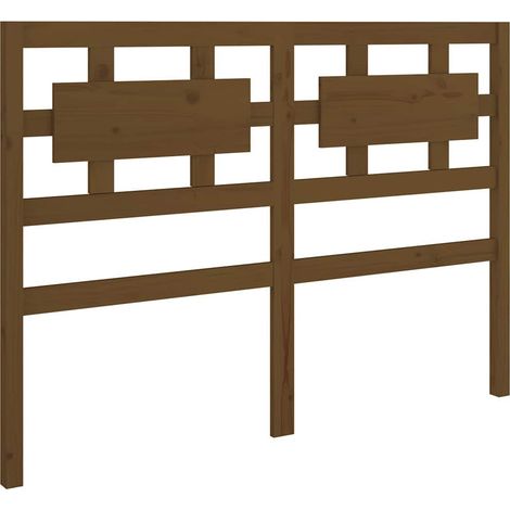 Maison Exclusive - Cabecero de cama madera maciza pino marrón mie (1/5)