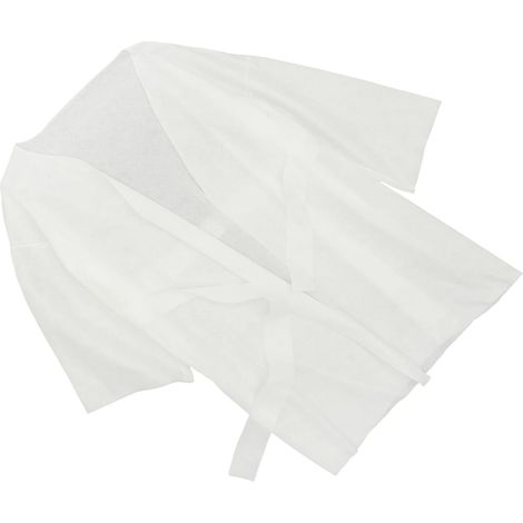 Peignoir Jetable Bain Spa Unisexe Léger et Pratique Usage Unique pour Salon Sauna Hôtel et Voyage Doux Compatible avec la Peau Hygiénique et Facile à Transporter (1/5)