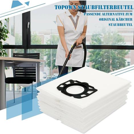 Sacs aspirateur universel per Kärcher WD4, WD5, WD6, MV4, MV5, MV6 - 10 pezzi filtri polvere compatibili (1/3)