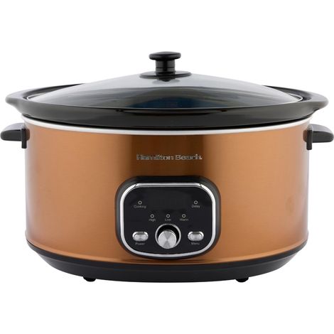 Hamilton Beach Digital Oval Slow Cooker 6.5L Copper (1/5)