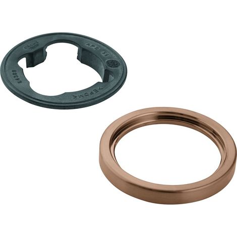Grohe Rosette rund für Waschtischbatterie ohne Zugstange, Warm Sunset gebürstet, 48603DL0 (1/2)