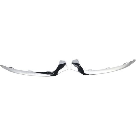 Garniture inférieure de pare-chocs avant chromée, 2 pièces, remplacement 2058851374 pour Benz classe C W205 C205 A205 S205