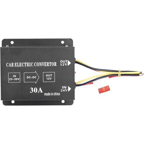 30A 360W Gleichstrom-Spannungswandler 24V auf 12V – Schaltregler – Robustes Metallgehäuse – Versorgt 12V-Geräte mit Strom (1/5)