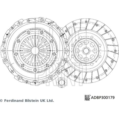 Kit d'embrayage Blue Print ADBP300179 PEUGEOT 2050.J0 2050.Q2 2052.09