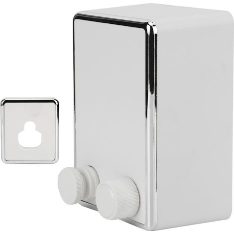 Étendoir à linge mural rétractable en acier inoxydable durable pour balcon intérieur (blanc) (1/5)