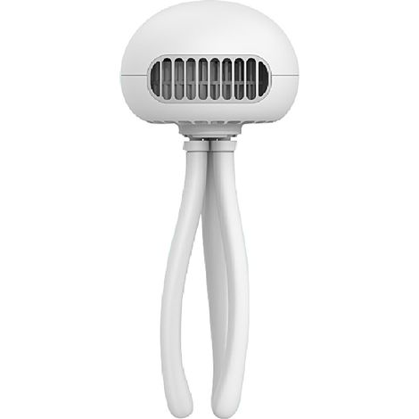 Ventilateur USB sans pales, mini ventilateur portable en forme de méduse, déformable, rechargeable, pour poussette, avec pieds de support flexibles (1/5)