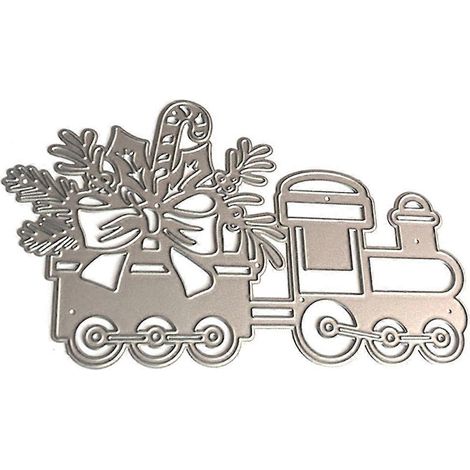 Weihnachts-LKW-Blumen-Metallstanzschablone, DIY-Scrapbooking-Album-Papierkartenvorlage, Prägeform, Bastelbedarf
