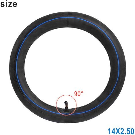 Chambre à air 14x2,50 pour véhicules électriques, scooters et vélos accessoires pour chambre à air renforcée de 14 pouces. (1/5)