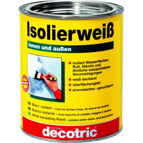 Decotric Isolierweiß 750 ml weiß Grundierungen (1/2)