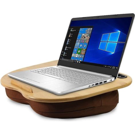 Tragbares Laptopkissen mit Kabelmanagement und Antirutschfunktion (1/5)