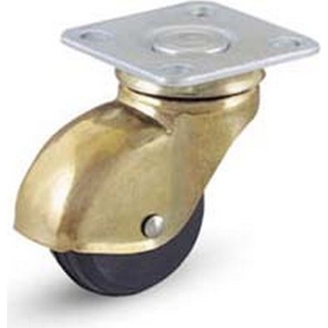 4PZ RUOTE CUFFIA GIREVOLE GOMMA PIASTRA GIREVOLE "210" mm35x18 piastra