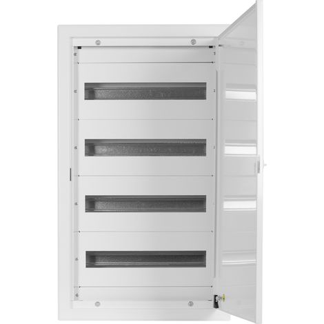 Doktorvolt Verteilerkasten Unterputz Sicherungskasten aus Metall 72 Module 4-reihig IP30 1208 (1/5)