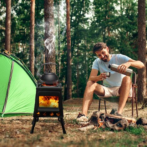 Portable Multi-Function Camping Stove for Outdoor Cooking,Efficient Fuel Use,Durable Design,Perfect for Hiking and Picnics