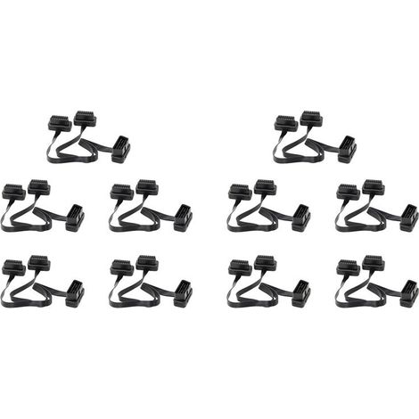 10X Connettore splitter doppio a Y per prolunga OBDII OBD OBD2 16PIN Maschio a Femmina Piatto + Connessione sottile per ELM327 (1/2)