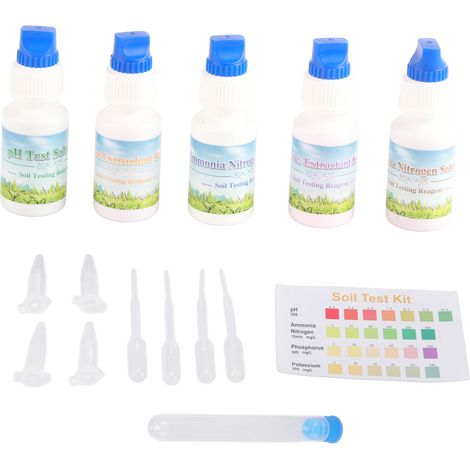 Test du sol Solution Liquide PH D&39azote Phosphore Potassium Kit De Mesure pour L&39agriculture Jardinage
