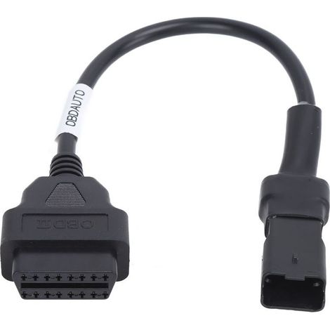 Câble de Diagnostic OBD 4 Broches, Adaptateur OBD pour Moto, Outil de Diagnostic de Moto, Connecteur D'extension OBD2 de Remplacement pour Motos Ducati. (1/5)