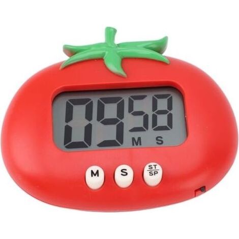 Pair Minuterie Numérique pour Enfants, Grand écran LCD, Minuterie de Tomate avec Alarme Forte, Compte à Rebours électronique Magnétique, Minuterie de Cuisine en Classe pour (1/5)
