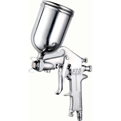 Pistolet à peinture à ventouse avec buse en acier inoxydable de 1,5 mm et capacité de 400 ml - Outil de peinture pour meubles de voiture, voiture