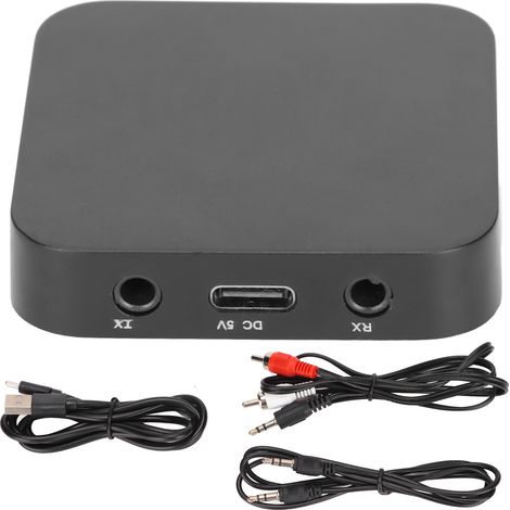 Émetteur récepteur Bluetooth 5.0 2 en 1 multifonction adaptateur sans fil pour TV lecteur CD MP3 (1/5)