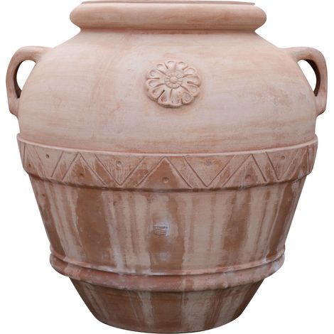 Orcio in terracotta toscana 74x80x80 cm Orcio terracotta da esterno Vaso terracotta Made in Italy Giara terracotta (1/5)