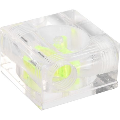 Compteur de débit d'eau G1/4 pour refroidissement PC, indicateur à hélice avec affichage carré (1/4)
