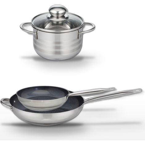 Lot 2 Poêles 24/32 cm Elo Profi Therm Platinum et Faitout 14 cm (1/5)