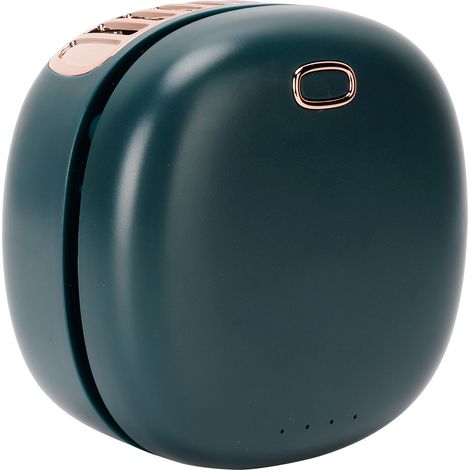 Mini ventilateur mains libres pour le cou, portable, sans pales, à suspendre à la taille, chargement USB (vert) (1/5)
