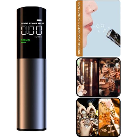 Oplaadbare Alcoholtester, Draagbare Alcohol Detector voor Precise Bloedalcoholgehalte (1/5)