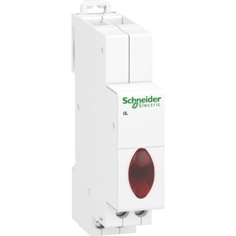 Schneider A9E18327 Acti9, II: indicador luminoso de presencia de tensión trifásica, 3 luces rojas, 230...400 V CA