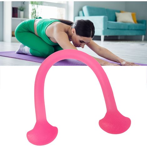 Corde de traction en silicone One Word, élastique, multifonctionnelle et réglable, résistance à la traction de 4,5 kg (10 lb), pour extenseur de poitrine, sangle extensible rose (1/5)
