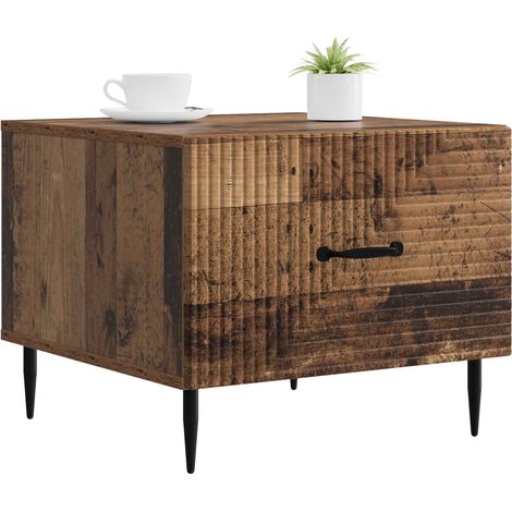 Maison Exclusive - Couchtisch mit Schubladen Altholz 49 x 50 x 40
