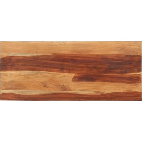 Piano del Tavolo 140x60x(2,5-2,7) cm Legno Massello di Acacia vidaXL (1/5)