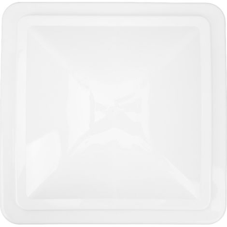 Ortviai Store Ventilation de Toit pour Camping-car et Remorque – Couvercle Blanc en ABS + Métal, 375 x 375 mm, modèle A6028-01