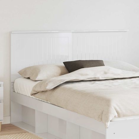 Tête de lit-Panneau de lit Blanc Brillant 150 cm Bois d'ingénierie 712497 (1/5)