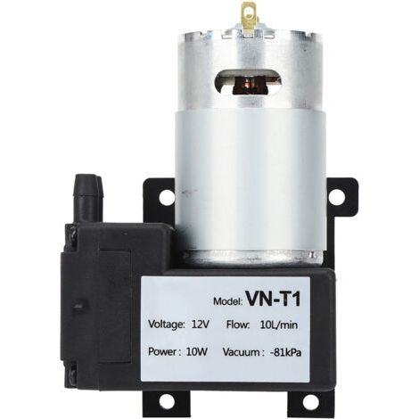 DEESSE SHOP-Cocoarm Mini Pompe à Vide, Plastique d'ingénierie, Entraînement électrique à Faible Bruit, Pompe à Air 10L / Min à Usage Industriel (DC12V). (1/5)