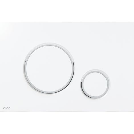 Alca Thin - Flächenbündige Steuerung, weiß/chrom glänzend M770 (1/3)