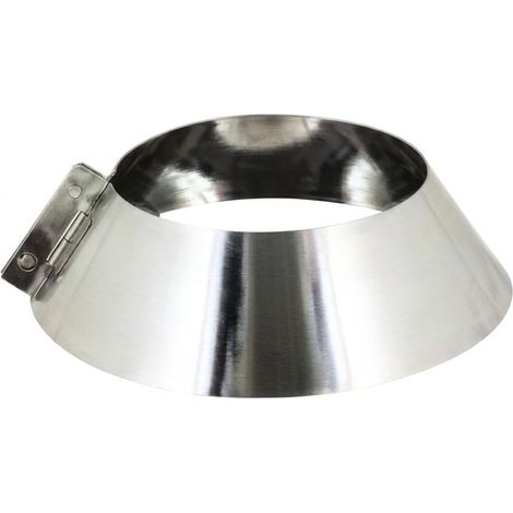 MAKA Collare Conico Antipioggia Canna Fumaria Doppia Parete Inox Ø 80 mm (esterno 100) (1/5)