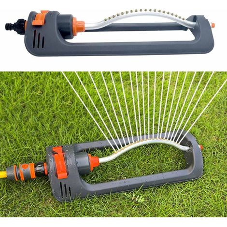 Arroseurs d'eau oscillants - Arroseur oscillant Automatique de Jardin, Base d'arrosage de Patio à 19 Buses pour équipement d'irrigation de Jardin (1/5)