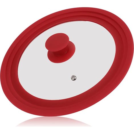 Tapa para sartenes de 16 a 20 cm borde silicona Transparente (1/2)