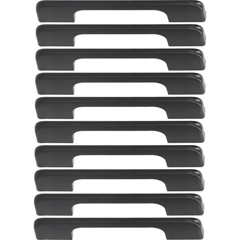 Lot de 10 poignées de tiroir robustes, modernes, simples et uniques, avec vis pour portes de placard et fenêtres. (1/5)