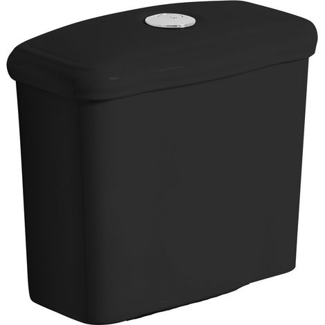 Réservoir WC RETRO, noir mat (1/4)