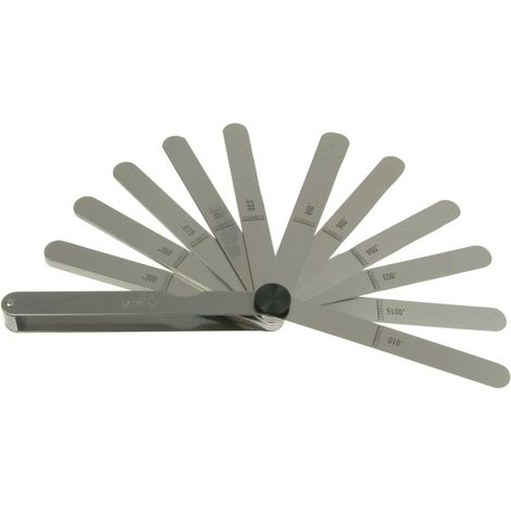 Starrett CX572 467 13-Piece Feeler Gauge Set (0.0015" to 0.200") for Precision Measurement